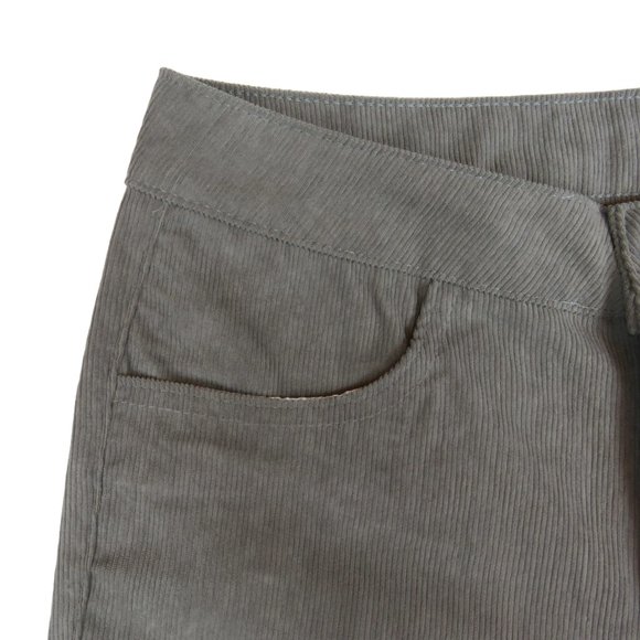 Vintage 70's Corduroy Bell Bottoms - Wide Leg Cords - Retro Concrete Gray - NEW - Picture 4 of 11